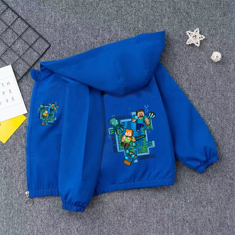 Minec Rafted Jacket Game Theme - огляд і ціна Windbreaker Anime Merchandise