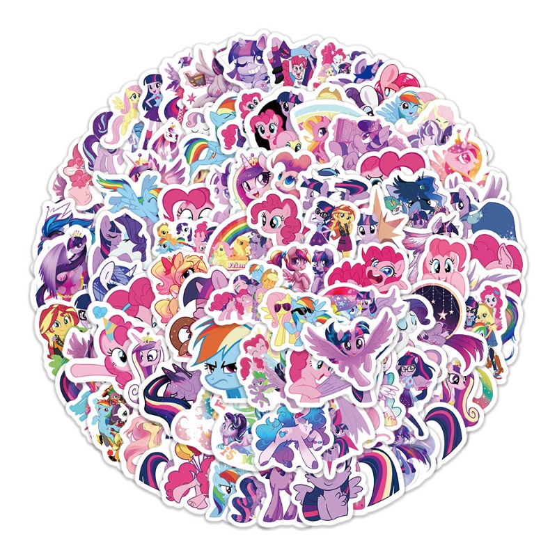 100pcs Cartoon My Little Ponys - огляд і ціна Anime Merchandise Gift