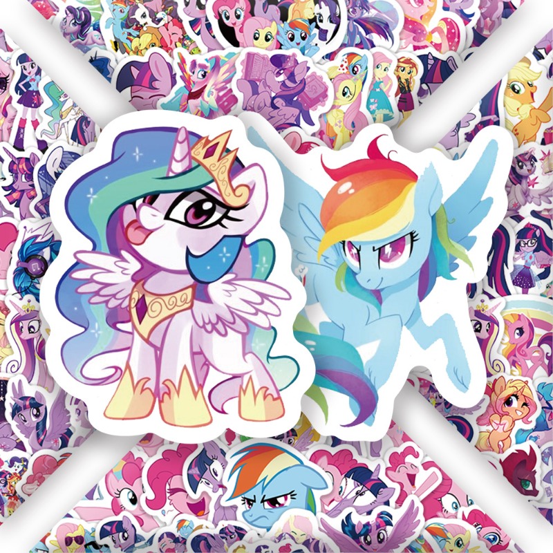 100pcs Cartoon My Little Ponys - огляд і ціна Anime Merchandise Gift