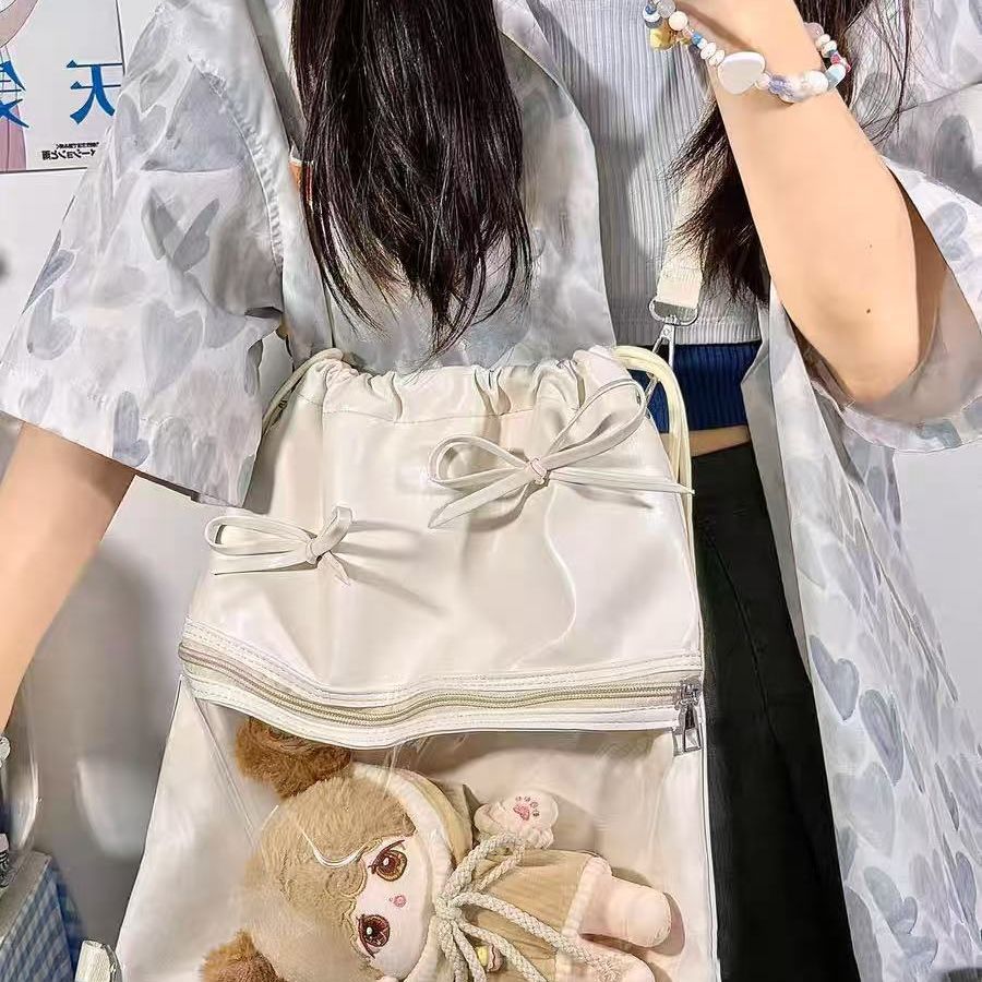 JIAERDI Sweet Cute Bow Drawstr - огляд і ціна Anime Tote Bag