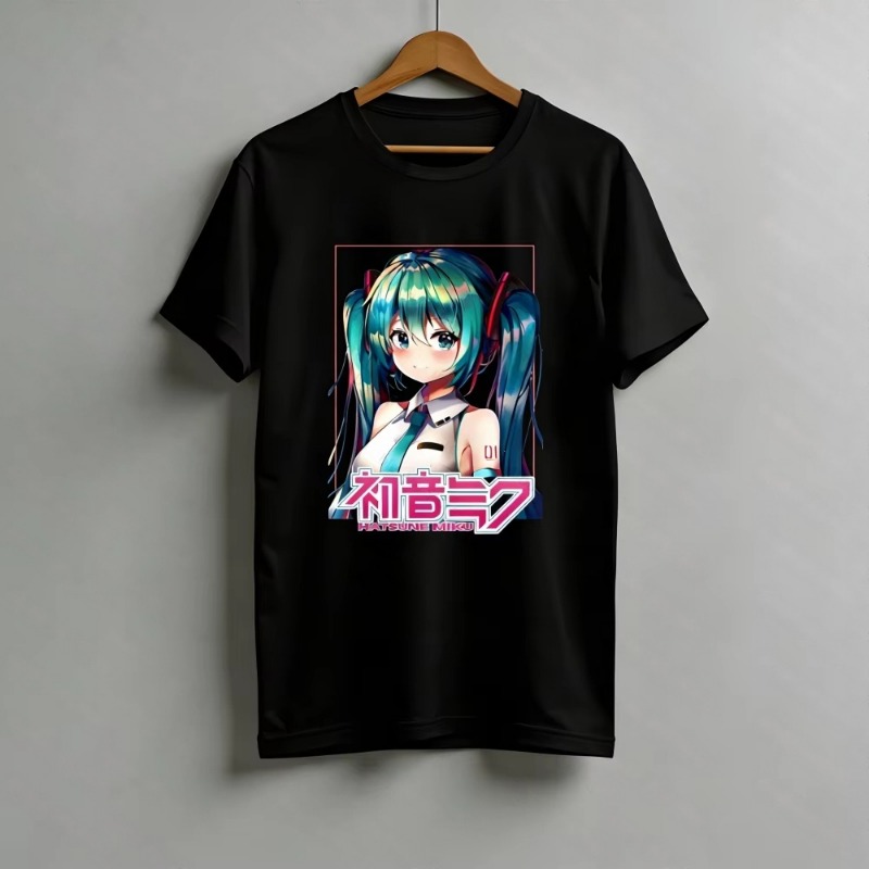 2026  Kawaii Miku T-Shirt Cute - огляд і ціна Anime Girl Merchandise