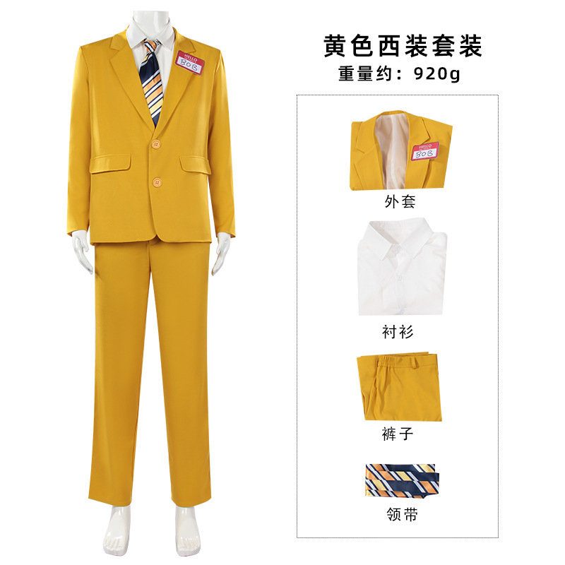 Men Horror Theme Yellow Suit S - огляд і ціна Anime Merchandise Men
